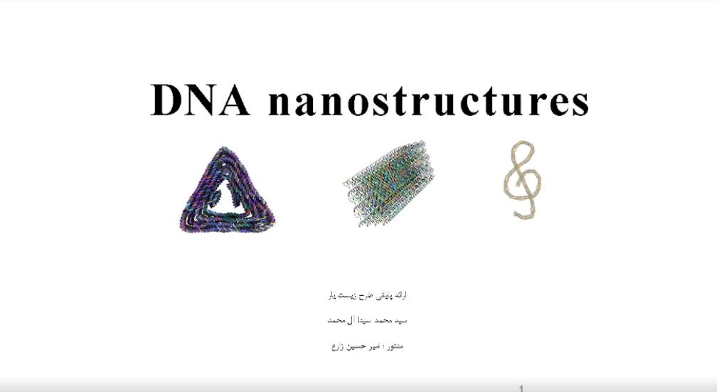 نانوساختارهای DNA - ارائه پایانی سینا آل محمد